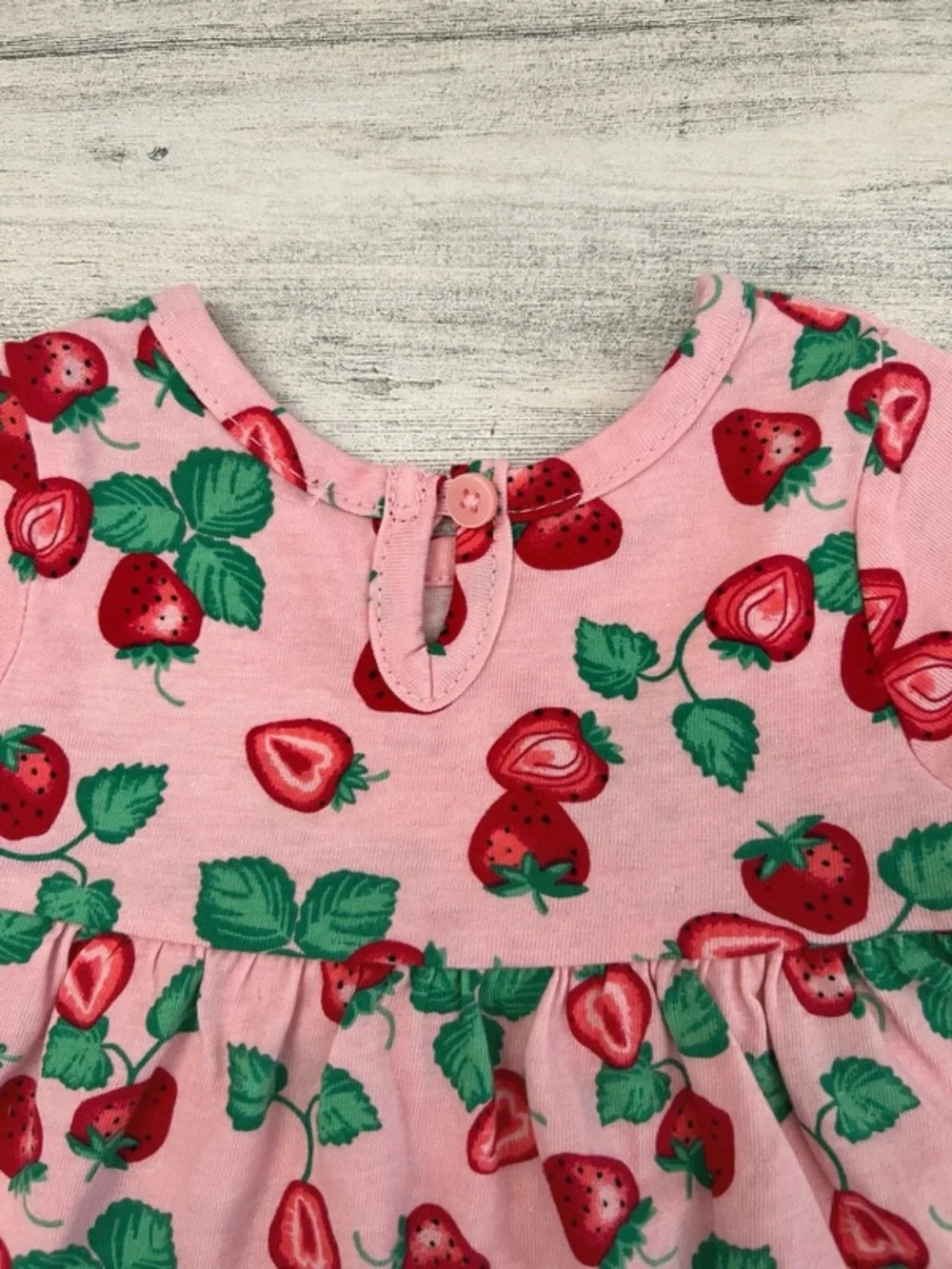 🌵3/$20 Wonder Nation Strawberry Print Dress & Bloomers Set 0-3M Pink